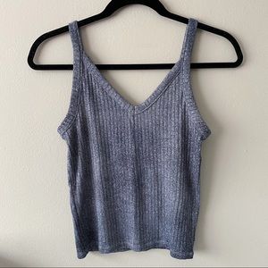 Soft Ribbed V-Neck Tank